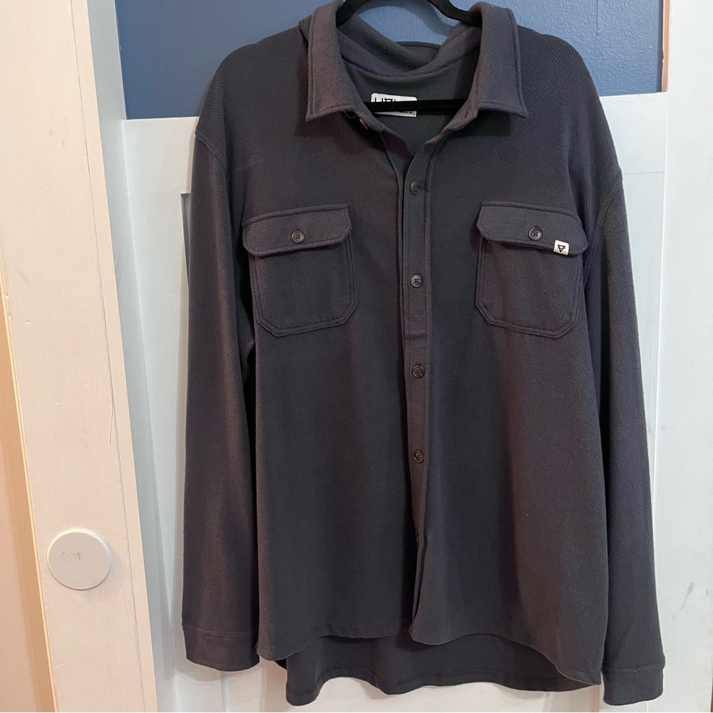 Liv Outdoor Men's Lichen Stretch Flannel Meteorite Black Melange